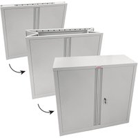 Phoenix Safe - Phoenix PSSCF0891GGK Faltbare Stahlschränke scf Serie - Grau - 830x915x370mm - 22 Ordner von PHOENIX SAFE
