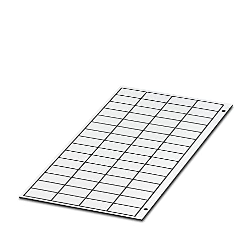PHOENIX 824418 - Gravurmaterial,bestellbar:mattenweise,beschriftet nach Kundenangaben,Schriftfeldgröße:22 x 12 mm,Anzahl der Einzels:60,1 stu von PHOENIX