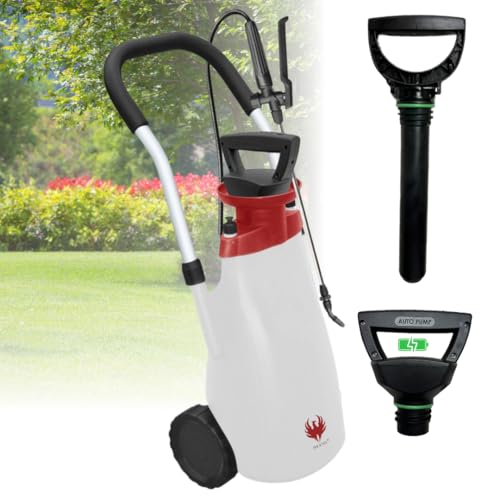 PHOENIX - Akku Drucksprüher auf Rollen Roller Sprayer, Gartenspritze mit 3m Schlauch für Mühelose Anwendung, Elektrischer Drucksprüher, Tragbar, Leicht, Autonom von Phoenix