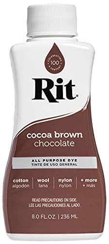 Rit Dye Liquid Stoff Dye, Cocoa Brown, 236ml von Rit