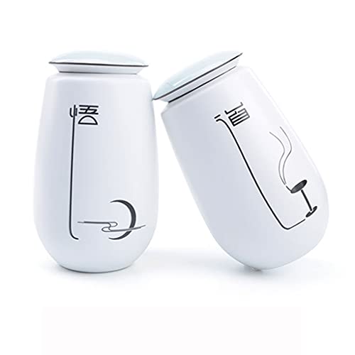 PHONME Canisters White Kitchen Canister Set White Tea Jar Ceramic Tea Container with Lid Set of 2/4 Coffee Sugar Storage Jars for Counter Jars Haus & Küche Lagerung von PHONME