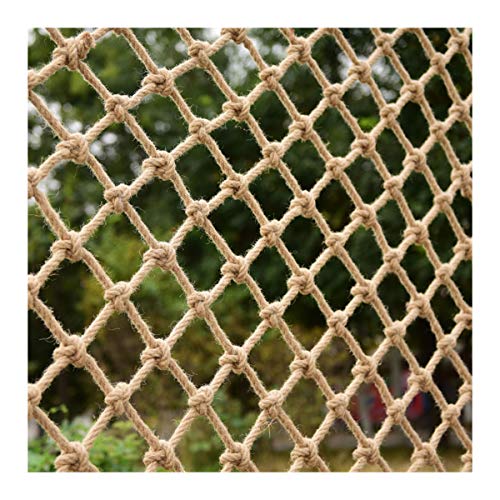 PHONME Sicherheitsnetz Gartenzaun Netz Hanfseil Netz Isolation Netz Seil Netz Outdoor Kinder Terrasse Balkon Schutz Netz 1m 2m 3m 4m 5m 6m(Size:2 * 3m（7 * 10ft）) von PHONME