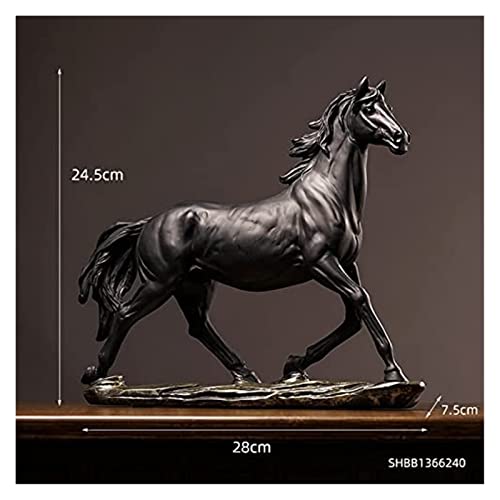 Skulptur Skulptur Mode Desktop Ornamente Europäische Pferdeskulptur Modell Büro Pferd Statue Handwerk Ornamente Tier Moderne Bücherregal Kunst Dekoration Geöffnete Geschenke Kreative Dekorative Statue von PHONME