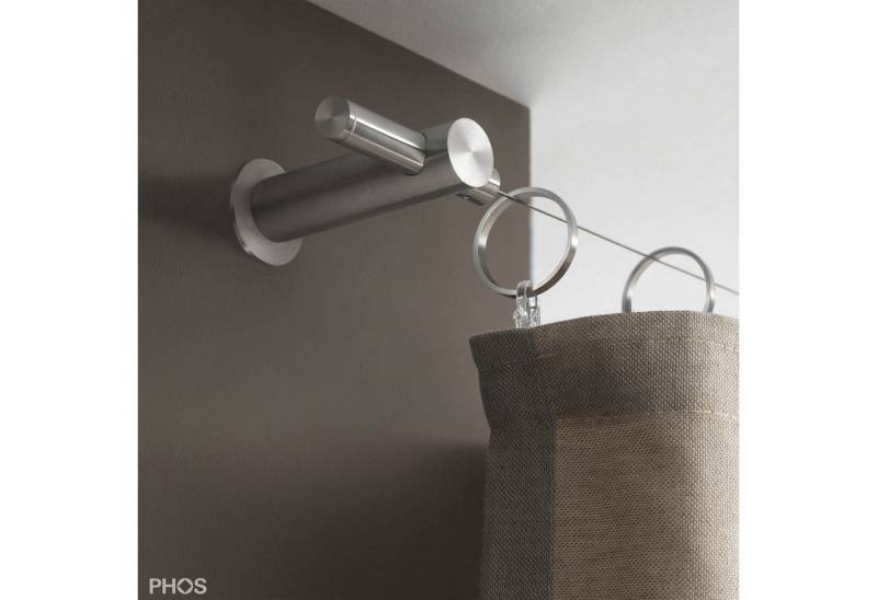 PHOS Design Seilspanngarnitur laterales Seilspannsystem, Vorhänge, Gardinen, Fenster, (laterale Seilspannsysteme mit mittlerem Wandabstand) von PHOS Design