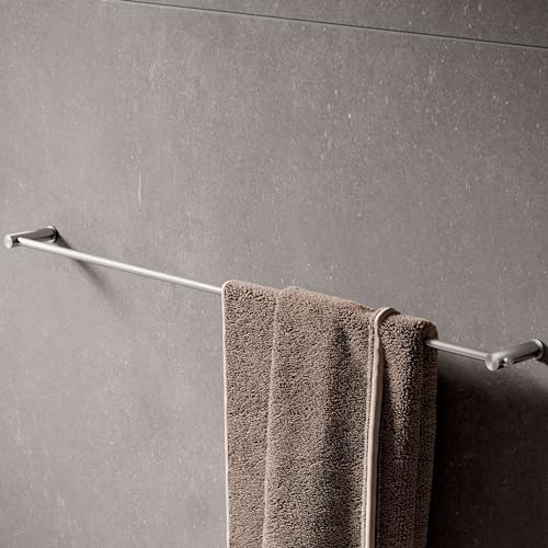 Handtuchstange 100 cm, Edelstahl gebürstet, Halterabstand frei wählbar- PHOS Design von PHOS Edelstahl Design