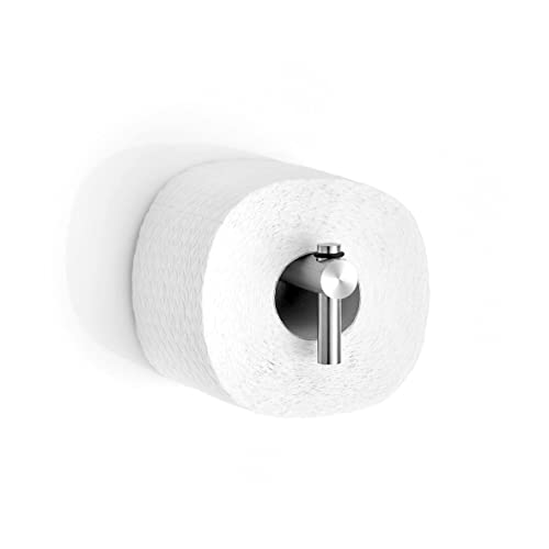 Toilettenpapierhalter aus massivem Edelstahl, mit gestecktem Stift für einen sicheren Halt und einfachen Rollenwechsel, Rollenhalter Klopapier Klorollenhalter, 100% Made in Germany - PHOS Design von PHOS Edelstahl Design