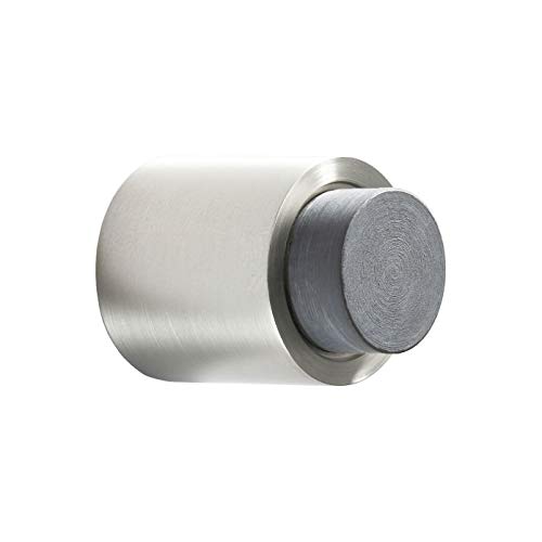 Wandtürstopper Edelstahl mit Gummipuffer, Ø25 mm, Länge 3,2 cm, Türgriff, Türstopper Wand, Abstandshalter für Tür & Fenster, Türpuffer für Türklinken, Wandschutz, Türfeststeller - PHOS Design von PHOS Edelstahl Design