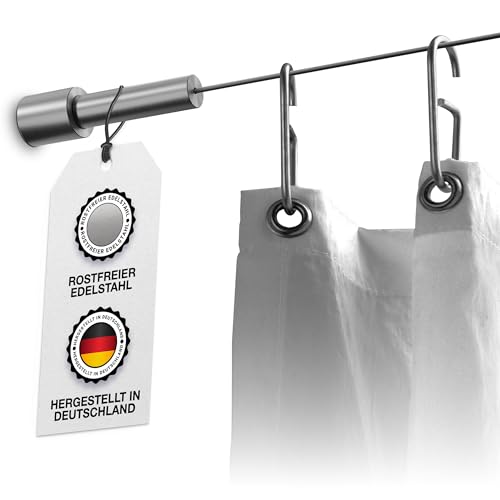 Seilspannsystem Edelstahl 3 Meter, verdeckte Verschraubung, Seilspanngarnitur gebürstet - PHOS Design von PHOS Edelstahl Design