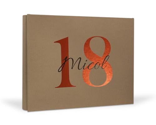 PHOTOCITY Geburtstag fotoalbum, Fotoalbum zum Selbstgestalten - fotoalbum 18. geburtstag mädchen - zum selbstgestalten 60 Seiten, Größe 30x25 cm (Carta tela, 30x25 60 pagine) von PHOTOCITY