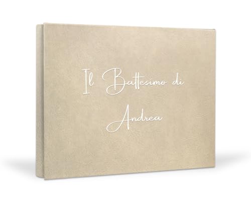 PHOTOCITY Fotoalbum zum Selbstgestalten, für Fotos im Format 10x13-60 Seiten - Größe 30x25 cm - Geschenk zur Hochzeit zum Hochzeitstag - Ehepaar (Ecocover nature, 30x25 60 pagine) von PHOTOCITY