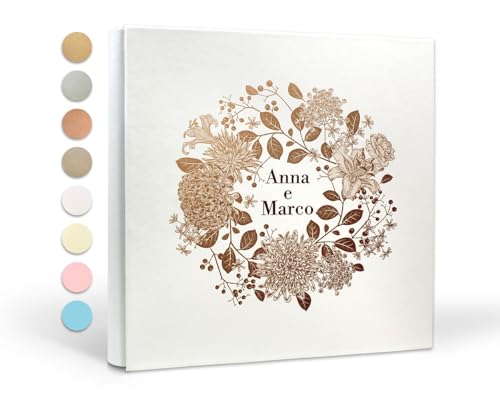 PHOTOCITY Fotoalbum zum Selbstgestalten - für Fotos im Format 10x13-60 Seiten - Größe 30x30 cm - Geschenk zur Hochzeit zum Hochzeitstag (Ecopelle, 30x30 60 pagine) von PHOTOCITY