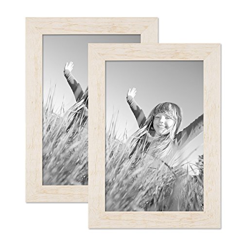 PHOTOLINI Bilderrahmen 20x30 cm Holz Weiß, 2er Set Echtholz-Rahmen rustikal, Strandhaus, Made in Germany, Echtglas, zum Aufhängen, extra Zubehör - Treibholzlook mit einem Hauch Küstenflair PHOTOLINI Bilderrahmen 20x30 cm Holz Weiß, 2er Set Echtholz-Rahmen rustikal, Strandhaus, Made in Germany, Echtglas, zum Aufhängen, extra Zubehör - Treibholzlook mit einem Hauch Küstenflair von PHOTOLINI
