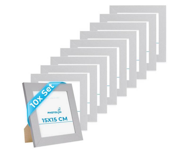 PHOTOLINI Bilderrahmen 10er Set, Big Pack, breite Rahmen, extra Zubehör, (10er Set), im modernen Stil für Ihre stilvolle Wanddekoration von PHOTOLINI