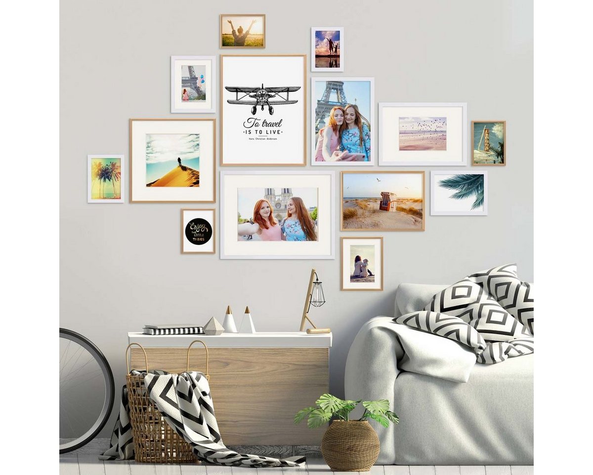 PHOTOLINI Bilderrahmen 14er Set Modern 10x15 bis 30x40 cm PHOTOLINI Bilderrahmen 14er Set Modern 10x15 bis 30x40 cm von PHOTOLINI