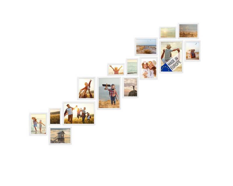 PHOTOLINI Bilderrahmen 15er Set Echtholz-Rahmen, Acrylglas 10x15 bis 21x30 cm Treppenhaus PHOTOLINI Bilderrahmen 15er Set Echtholz-Rahmen, Acrylglas 10x15 bis 21x30 cm Treppenhaus von PHOTOLINI