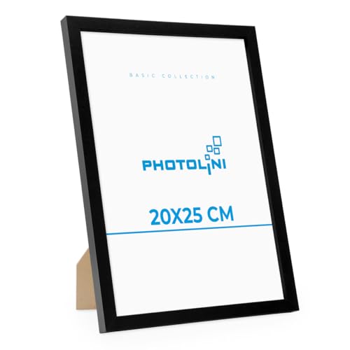 PHOTOLINI Bilderrahmen 20x25 Schwarz MDF-Holz Poster-Rahmen, bruchsicheres Acrylglas, zum Aufhängen & Aufstellen, extra Zubehör - für Fotos & Poster PHOTOLINI Bilderrahmen 20x25 Schwarz MDF-Holz Poster-Rahmen, bruchsicheres Acrylglas, zum Aufhängen & Aufstellen, extra Zubehör - für Fotos & Poster von PHOTOLINI