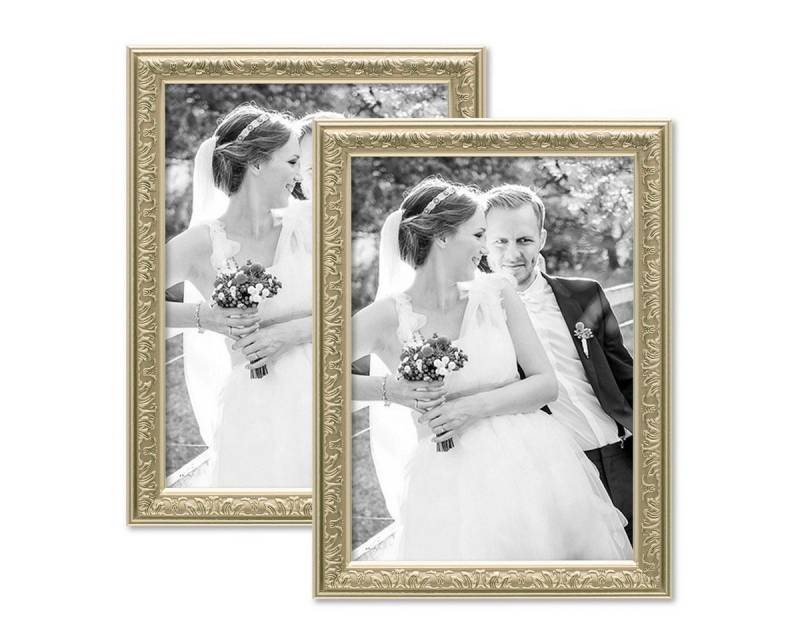 PHOTOLINI Bilderrahmen 2er Set Kunststoff-Rahmen im nostalgischen Ornament-Design PHOTOLINI Bilderrahmen 2er Set Kunststoff-Rahmen im nostalgischen Ornament-Design von PHOTOLINI