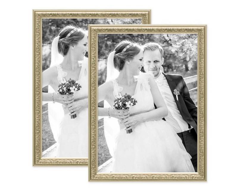 PHOTOLINI Bilderrahmen 2er Set Kunststoff-Rahmen im nostalgischen Ornament-Design PHOTOLINI Bilderrahmen 2er Set Kunststoff-Rahmen im nostalgischen Ornament-Design von PHOTOLINI