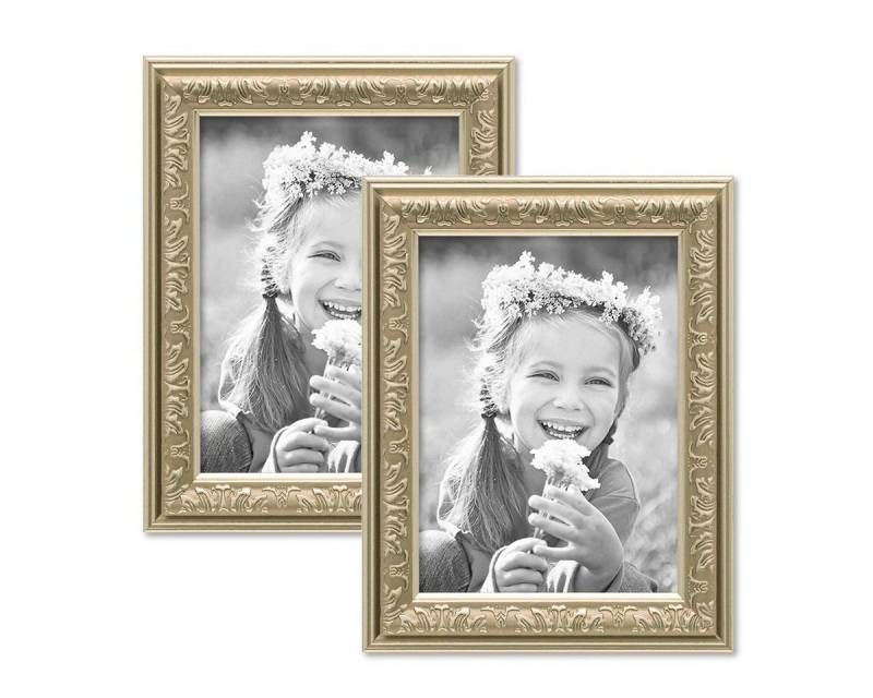 PHOTOLINI Bilderrahmen 2er Set Kunststoff-Rahmen im nostalgischen Ornament-Design PHOTOLINI Bilderrahmen 2er Set Kunststoff-Rahmen im nostalgischen Ornament-Design von PHOTOLINI