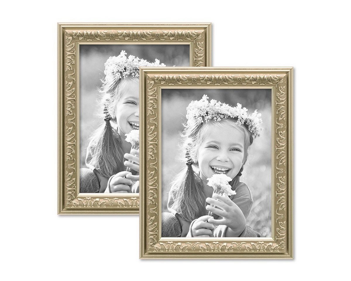 PHOTOLINI Bilderrahmen 2er Set Kunststoff-Rahmen im nostalgischen Ornament-Design PHOTOLINI Bilderrahmen 2er Set Kunststoff-Rahmen im nostalgischen Ornament-Design von PHOTOLINI