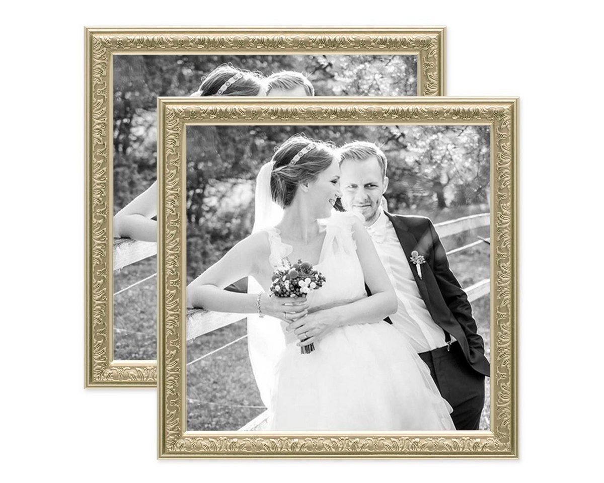 PHOTOLINI Bilderrahmen 2er Set Kunststoff-Rahmen im nostalgischen Ornament-Design PHOTOLINI Bilderrahmen 2er Set Kunststoff-Rahmen im nostalgischen Ornament-Design von PHOTOLINI