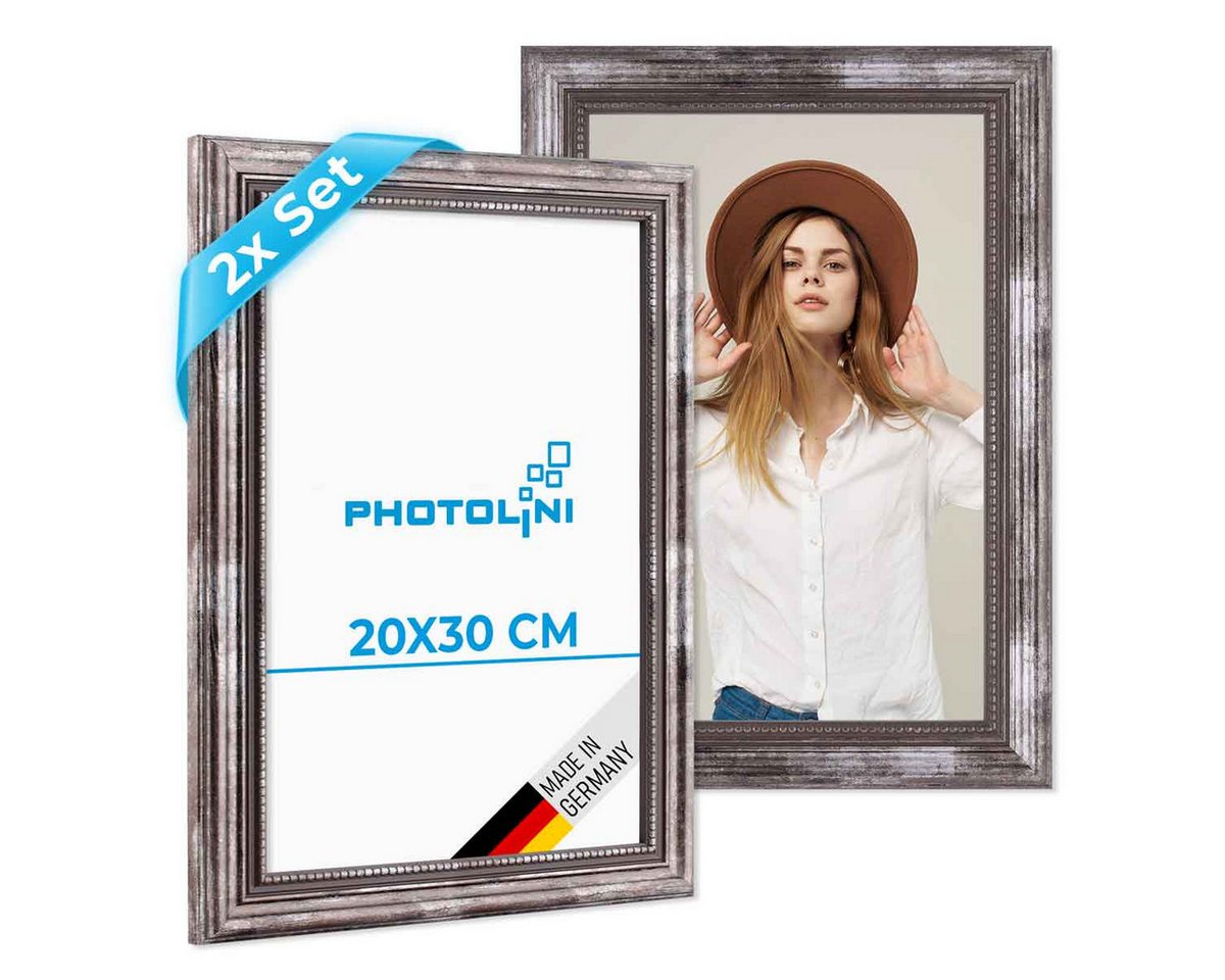PHOTOLINI Bilderrahmen 2er Set Massivholz-Rahmen im edlen Barock-Design PHOTOLINI Bilderrahmen 2er Set Massivholz-Rahmen im edlen Barock-Design von PHOTOLINI