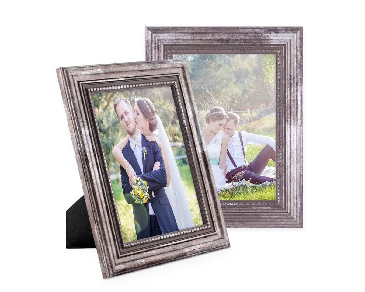 PHOTOLINI Bilderrahmen 2er Set Massivholz-Rahmen im edlen Barock-Design PHOTOLINI Bilderrahmen 2er Set Massivholz-Rahmen im edlen Barock-Design von PHOTOLINI