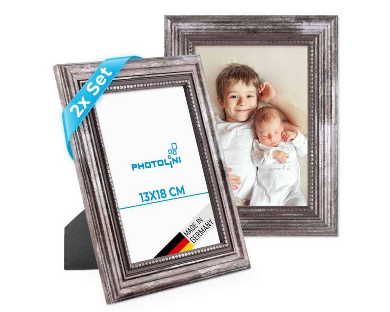 PHOTOLINI Bilderrahmen 2er Set Massivholz-Rahmen im edlen Barock-Design PHOTOLINI Bilderrahmen 2er Set Massivholz-Rahmen im edlen Barock-Design von PHOTOLINI