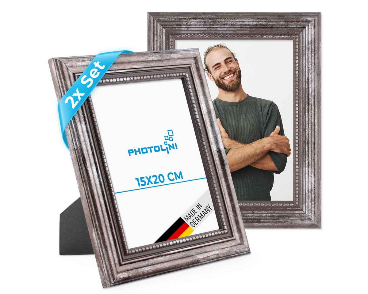PHOTOLINI Bilderrahmen 2er Set Massivholz-Rahmen im edlen Barock-Design PHOTOLINI Bilderrahmen 2er Set Massivholz-Rahmen im edlen Barock-Design von PHOTOLINI