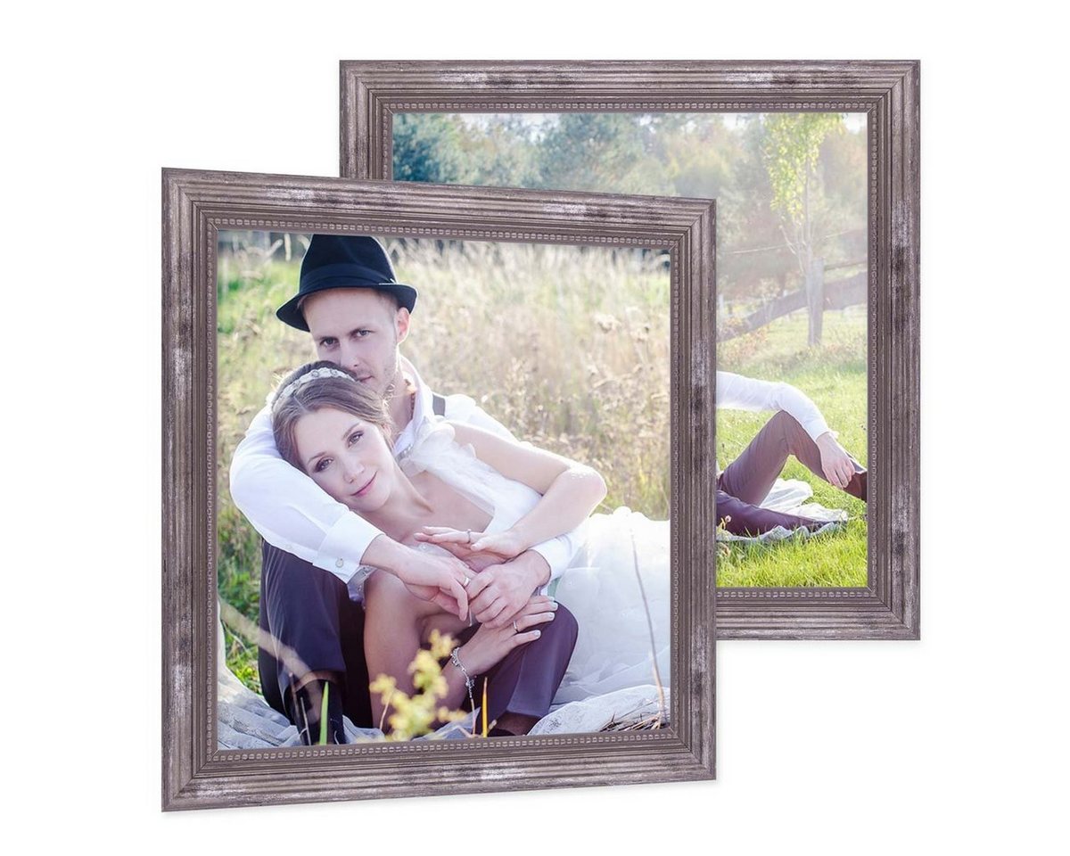 PHOTOLINI Bilderrahmen 2er Set Massivholz-Rahmen im edlen Barock-Design PHOTOLINI Bilderrahmen 2er Set Massivholz-Rahmen im edlen Barock-Design von PHOTOLINI