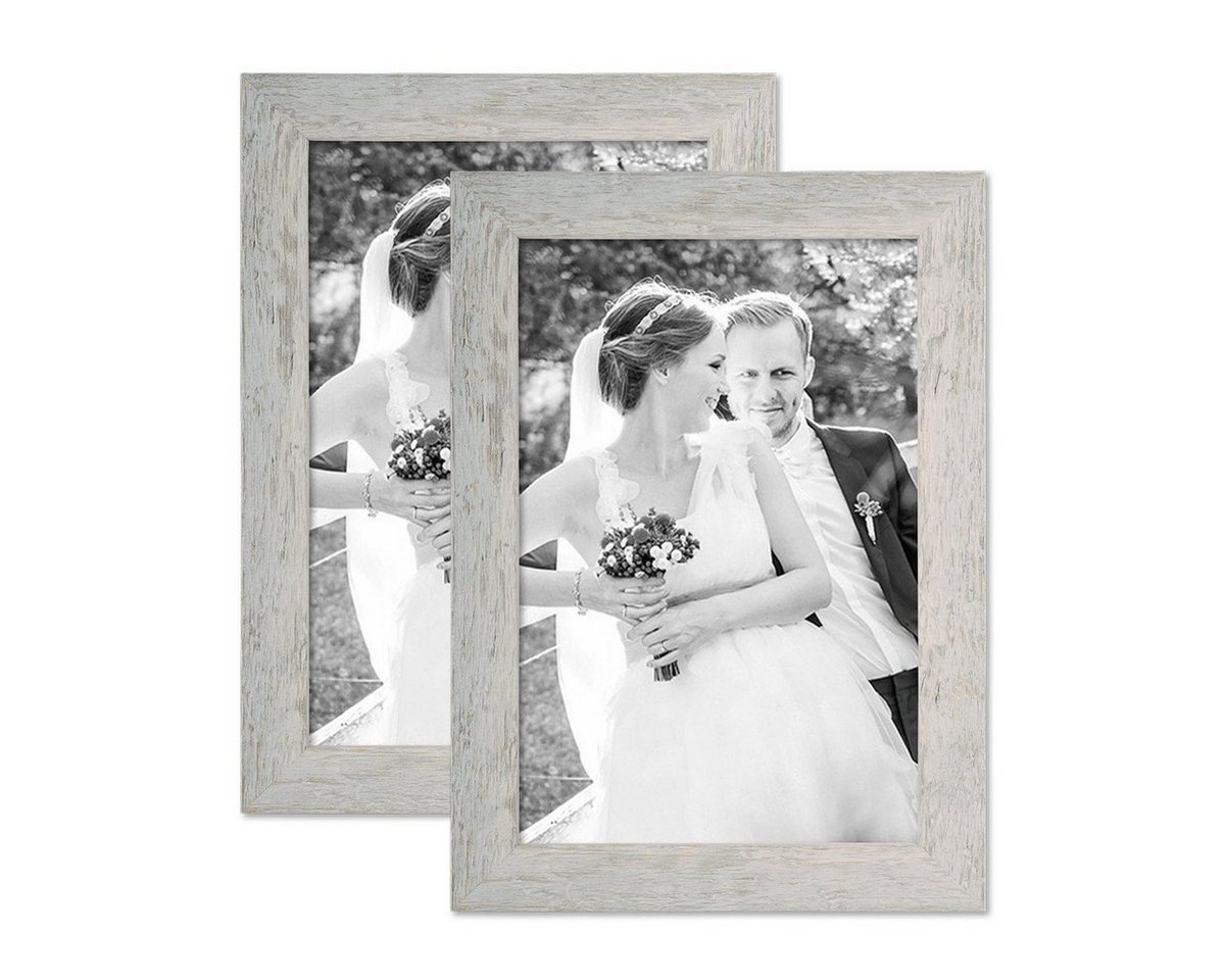 PHOTOLINI Bilderrahmen 2er Set Strandhaus Rustikal Massivholz PHOTOLINI Bilderrahmen 2er Set Strandhaus Rustikal Massivholz von PHOTOLINI