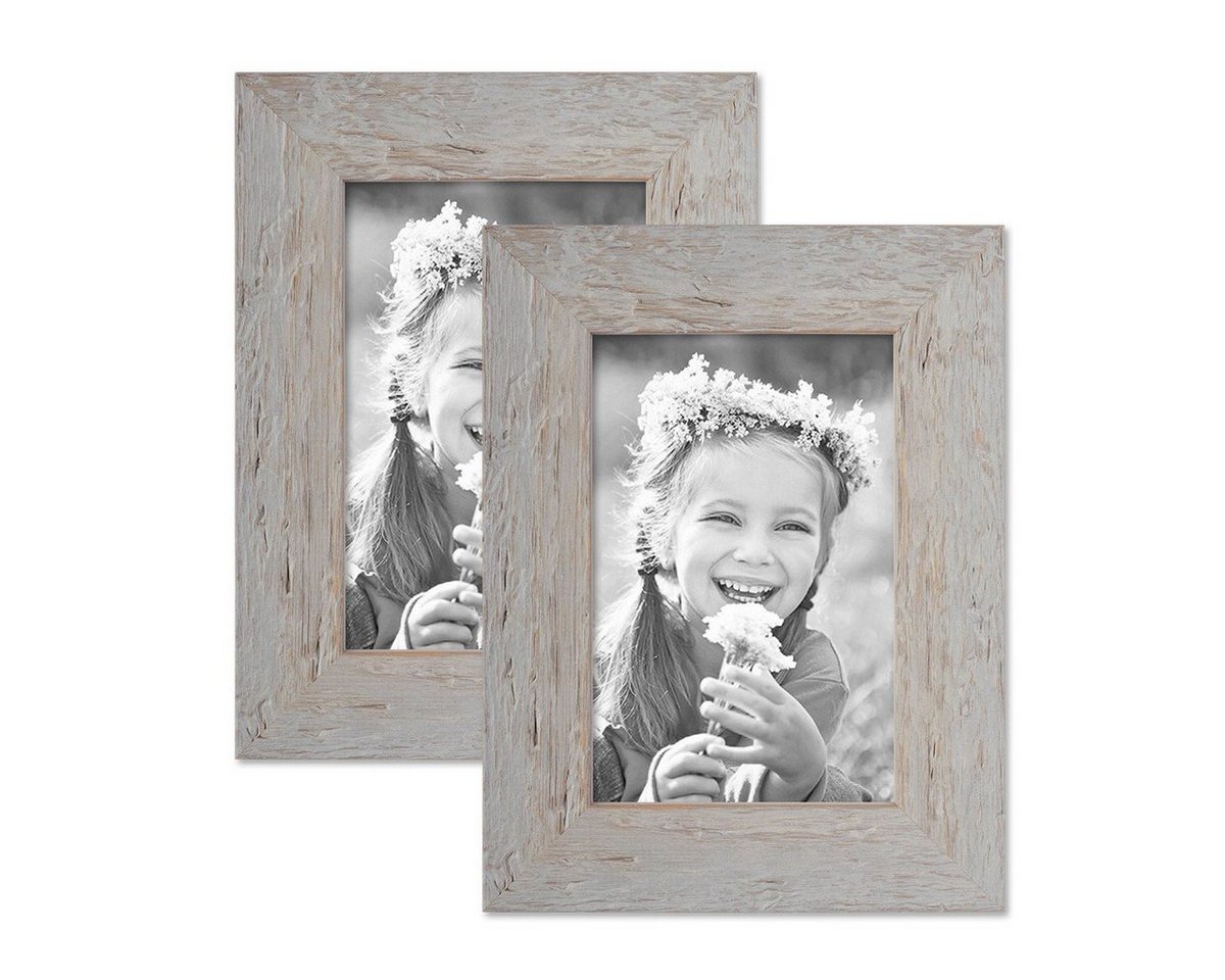 PHOTOLINI Bilderrahmen 2er Set Strandhaus Rustikal Massivholz PHOTOLINI Bilderrahmen 2er Set Strandhaus Rustikal Massivholz von PHOTOLINI