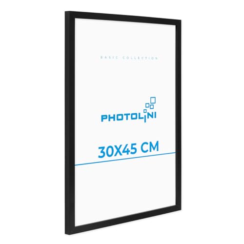 PHOTOLINI Bilderrahmen 30x45 Schwarz MDF-Holz Poster-Rahmen, bruchsicheres Acrylglas, zum Aufhängen, extra Zubehör - für Fotos & Poster PHOTOLINI Bilderrahmen 30x45 Schwarz MDF-Holz Poster-Rahmen, bruchsicheres Acrylglas, zum Aufhängen, extra Zubehör - für Fotos & Poster von PHOTOLINI