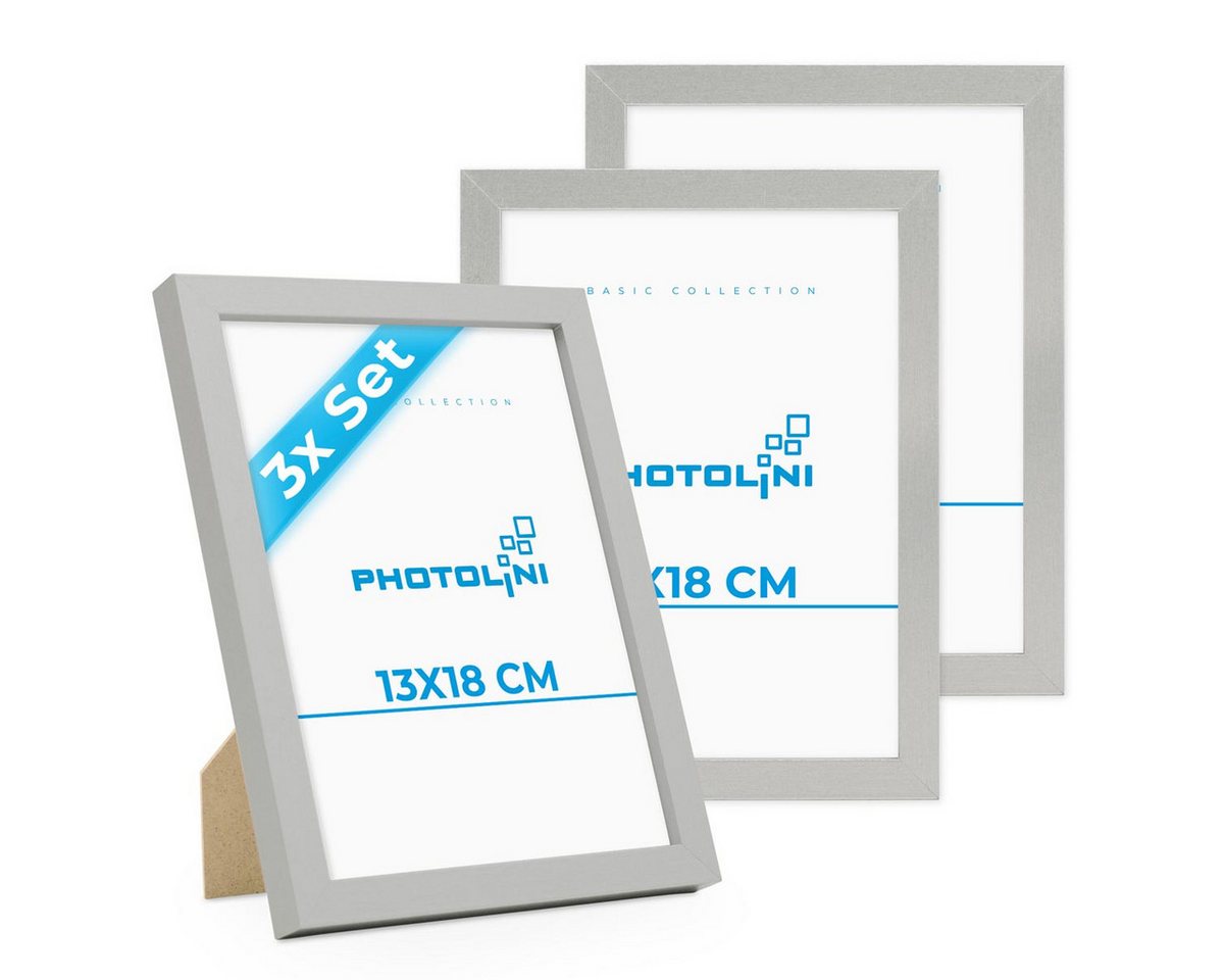 PHOTOLINI Bilderrahmen 3er Set, stabiles MDF-Holz, mit Acrylglas, extra Zubehör PHOTOLINI Bilderrahmen 3er Set, stabiles MDF-Holz, mit Acrylglas, extra Zubehör von PHOTOLINI
