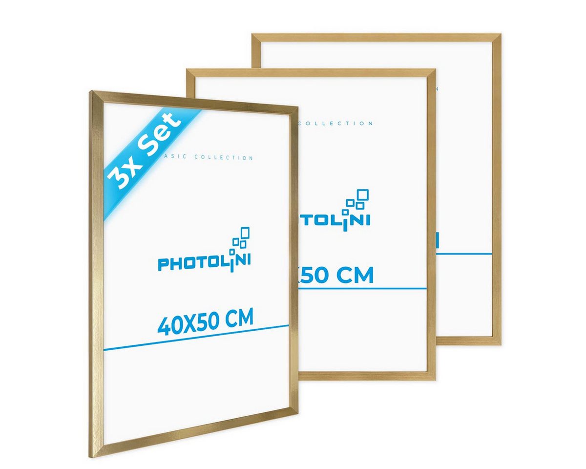 PHOTOLINI Bilderrahmen 3er Set, stabiles MDF-Holz, mit Acrylglas, extra Zubehör PHOTOLINI Bilderrahmen 3er Set, stabiles MDF-Holz, mit Acrylglas, extra Zubehör von PHOTOLINI