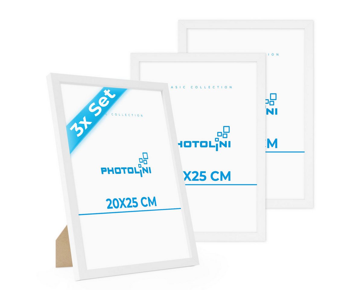PHOTOLINI Bilderrahmen 3er Set, stabiles MDF-Holz, mit Acrylglas, extra Zubehör PHOTOLINI Bilderrahmen 3er Set, stabiles MDF-Holz, mit Acrylglas, extra Zubehör von PHOTOLINI