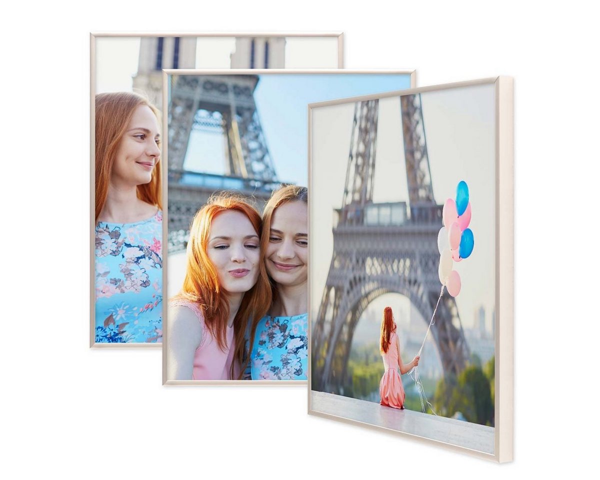 PHOTOLINI Bilderrahmen 3er Set Aluminium Modern Schmal PHOTOLINI Bilderrahmen 3er Set Aluminium Modern Schmal von PHOTOLINI