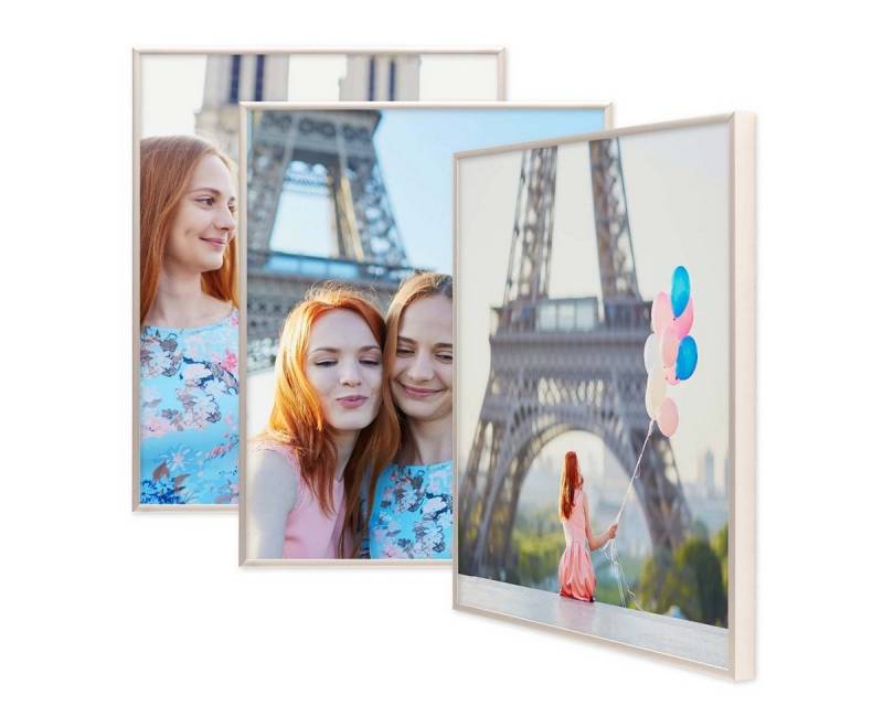 PHOTOLINI Bilderrahmen 3er Set Aluminium Modern Schmal PHOTOLINI Bilderrahmen 3er Set Aluminium Modern Schmal von PHOTOLINI