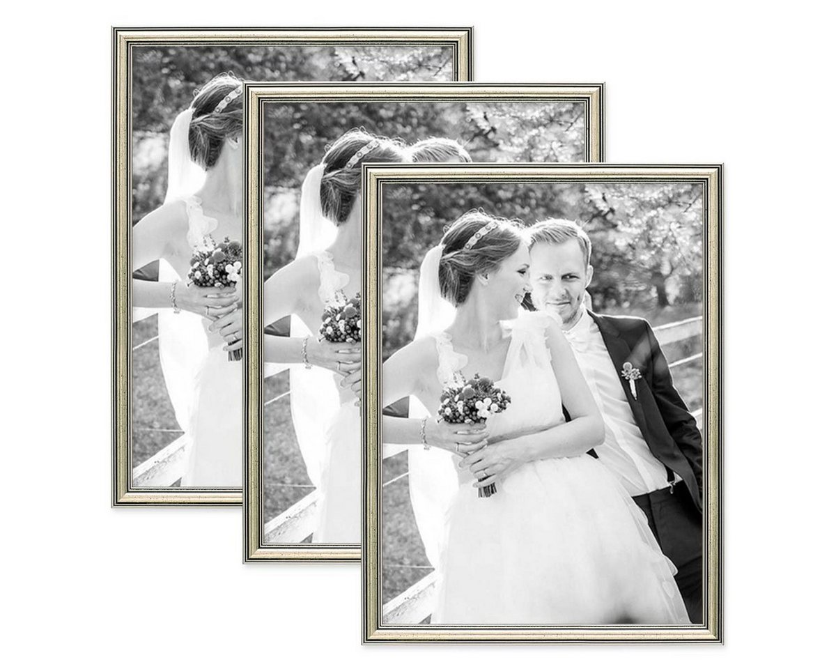 PHOTOLINI Bilderrahmen 3er Set Kunststoff-Rahmen im eleganten Barock-Stil PHOTOLINI Bilderrahmen 3er Set Kunststoff-Rahmen im eleganten Barock-Stil von PHOTOLINI