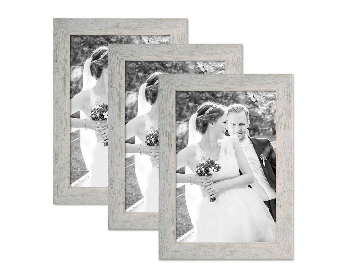 PHOTOLINI Bilderrahmen 3er Set Strandhaus Rustikal Massivholz PHOTOLINI Bilderrahmen 3er Set Strandhaus Rustikal Massivholz von PHOTOLINI