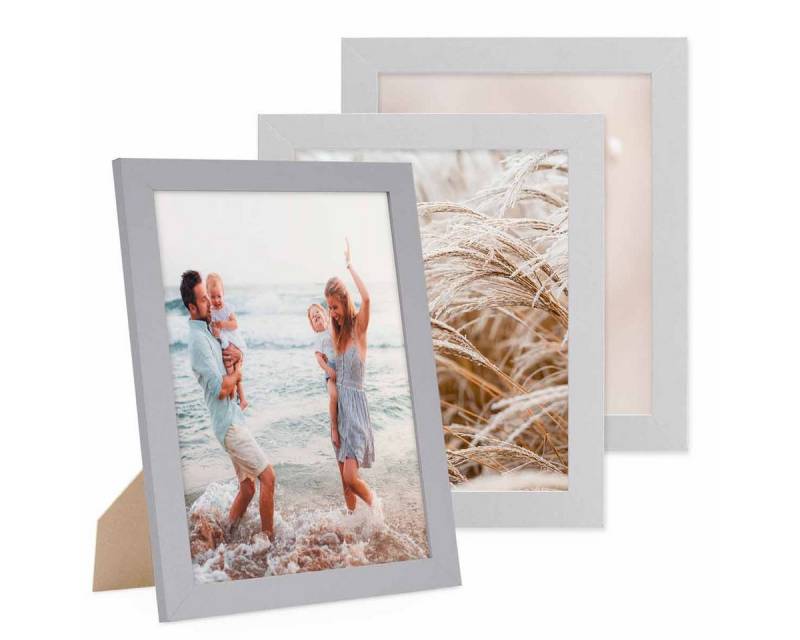 PHOTOLINI Bilderrahmen 3er Set breite Rahmen, extra Zubehör, (3er Set), im modernen Stil für Ihre stilvolle Wanddekoration von PHOTOLINI