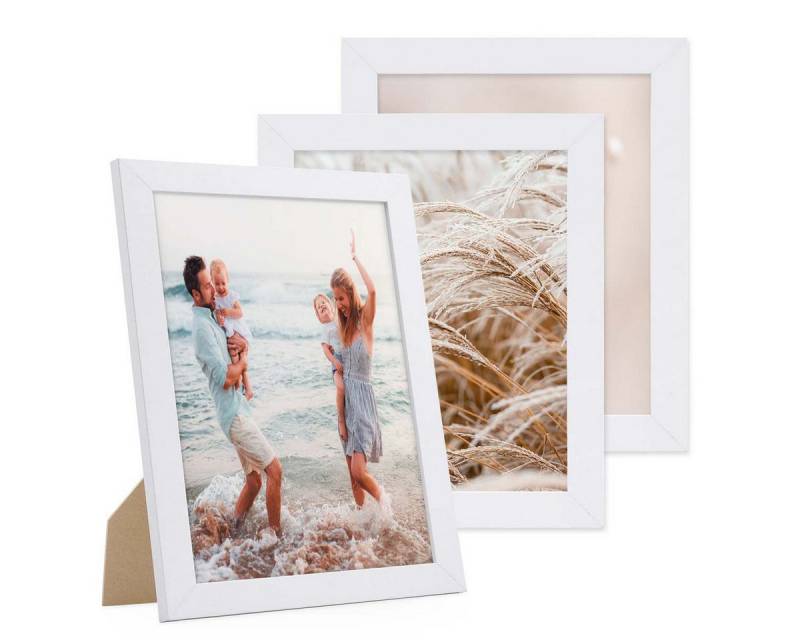 PHOTOLINI Bilderrahmen 3er Set breite Rahmen, extra Zubehör, (3er Set), im modernen Stil für Ihre stilvolle Wanddekoration von PHOTOLINI