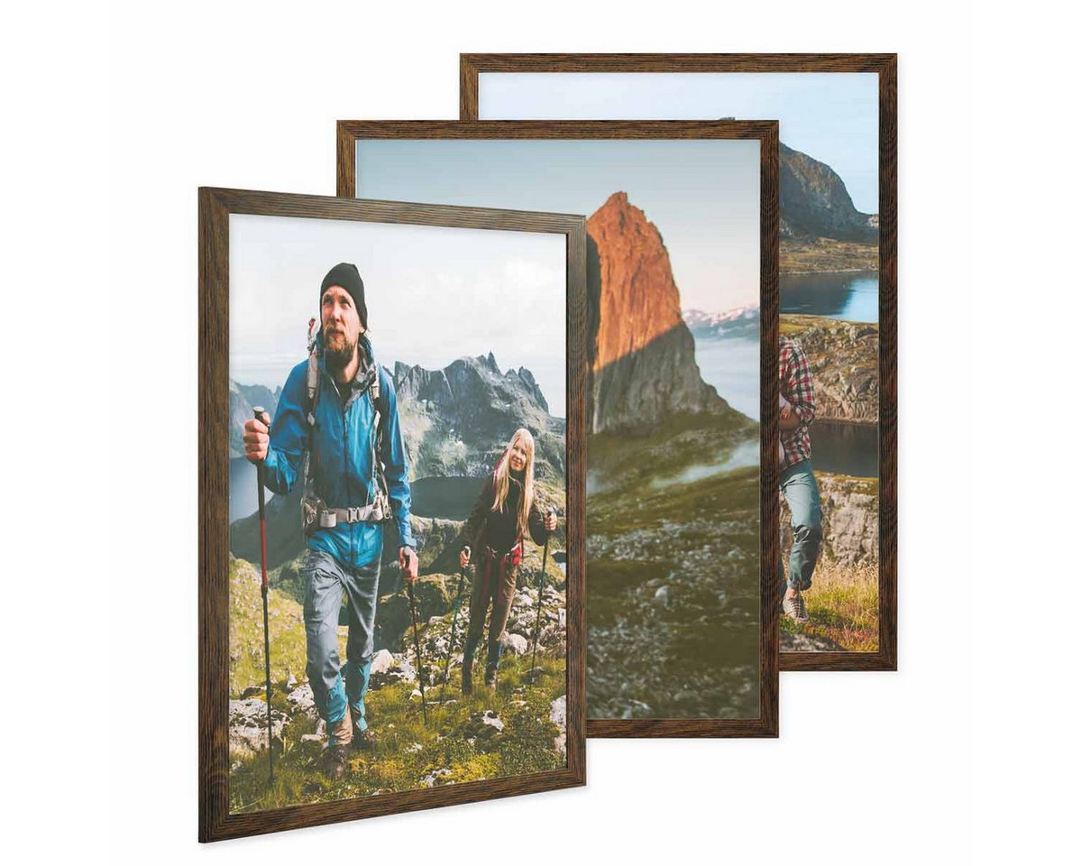 PHOTOLINI Bilderrahmen 3er Set breite Rahmen, extra Zubehör, (3er Set), im modernen Stil für Ihre stilvolle Wanddekoration PHOTOLINI Bilderrahmen 3er Set breite Rahmen, extra Zubehör, (3er Set), im modernen Stil für Ihre stilvolle Wanddekoration von PHOTOLINI