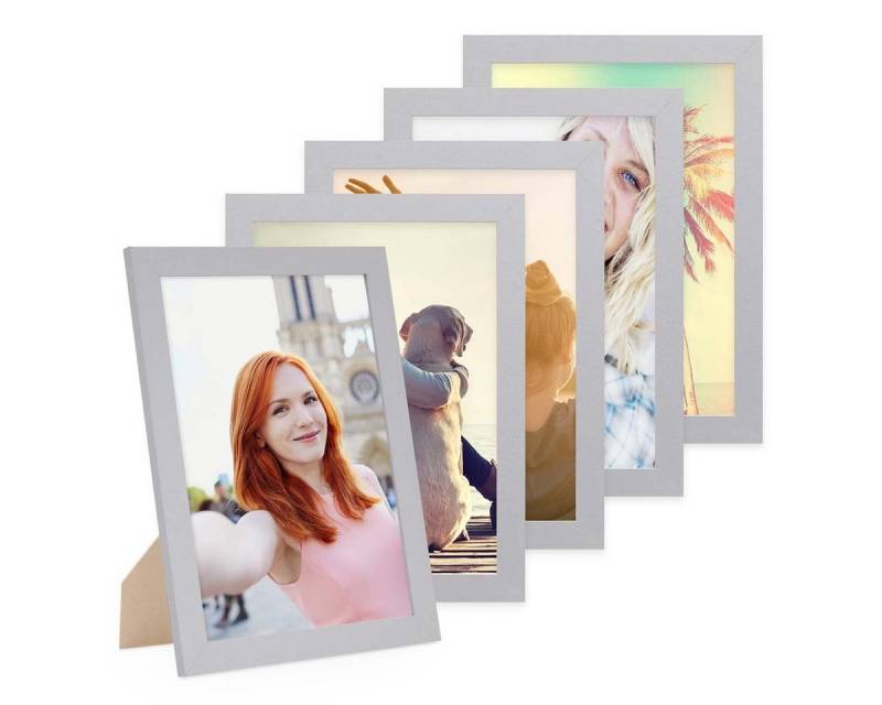 PHOTOLINI Bilderrahmen 5er Set breite Rahmen, extra Zubehör, (5er Set), im modernen Stil für Ihre stilvolle Wanddekoration PHOTOLINI Bilderrahmen 5er Set breite Rahmen, extra Zubehör, (5er Set), im modernen Stil für Ihre stilvolle Wanddekoration von PHOTOLINI