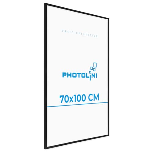 PHOTOLINI Bilderrahmen 70x100 Schwarz MDF-Holz Poster-Rahmen groß 100x70 cm, bruchsicheres Acrylglas, zum Aufhängen, extra Zubehör - für Poster, Fotos & Puzzle PHOTOLINI Bilderrahmen 70x100 Schwarz MDF-Holz Poster-Rahmen groß 100x70 cm, bruchsicheres Acrylglas, zum Aufhängen, extra Zubehör - für Poster, Fotos & Puzzle von PHOTOLINI
