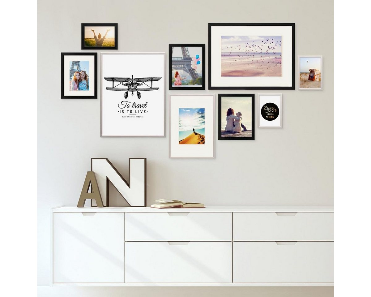 PHOTOLINI Bilderrahmen 9er Set Modern 10x15 bis 30x40 cm PHOTOLINI Bilderrahmen 9er Set Modern 10x15 bis 30x40 cm von PHOTOLINI