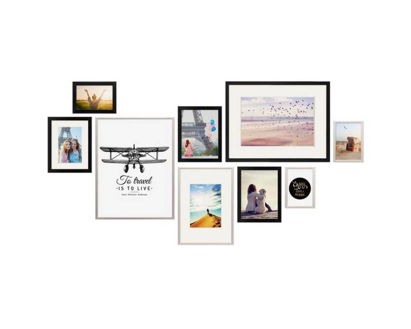 PHOTOLINI Bilderrahmen 9er Set Modern 10x15 bis 30x40 cm PHOTOLINI Bilderrahmen 9er Set Modern 10x15 bis 30x40 cm von PHOTOLINI