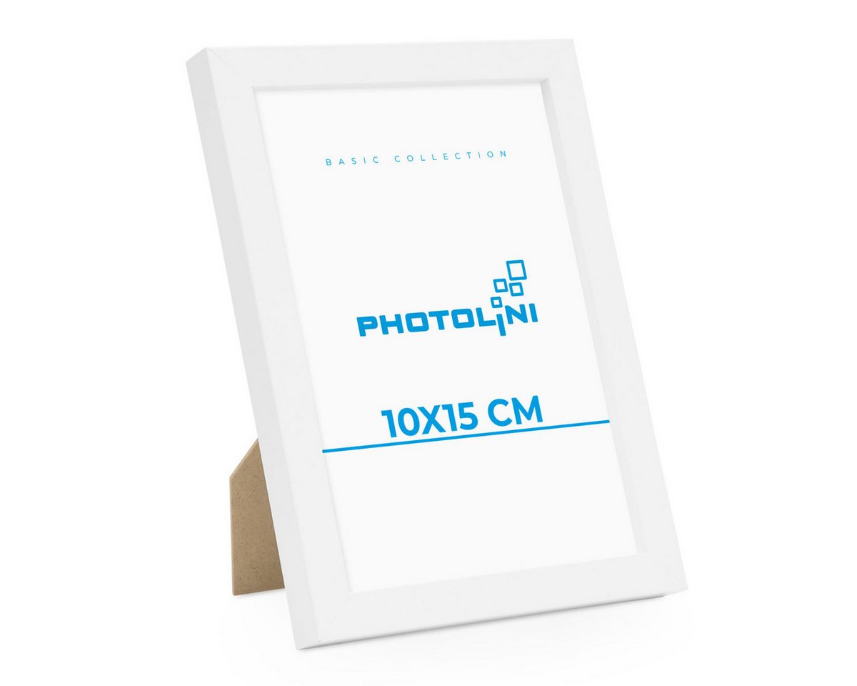 PHOTOLINI Bilderrahmen Bilderrahmen 10x15 Poster-Rahmen, zum Aufhängen & Aufstellen, (1 Rahmen), bruchsicheres Acrylglas, für Fotos & Poster von PHOTOLINI
