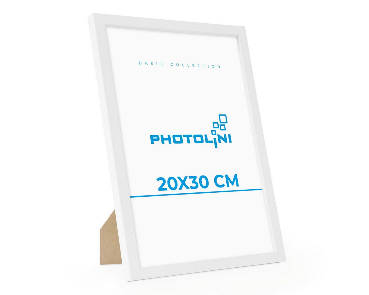 PHOTOLINI Bilderrahmen Bilderrahmen 20x30 Poster-Rahmen, zum Aufhängen & Aufstellen, (1 Rahmen), bruchsicheres Acrylglas, für Fotos & Poster von PHOTOLINI