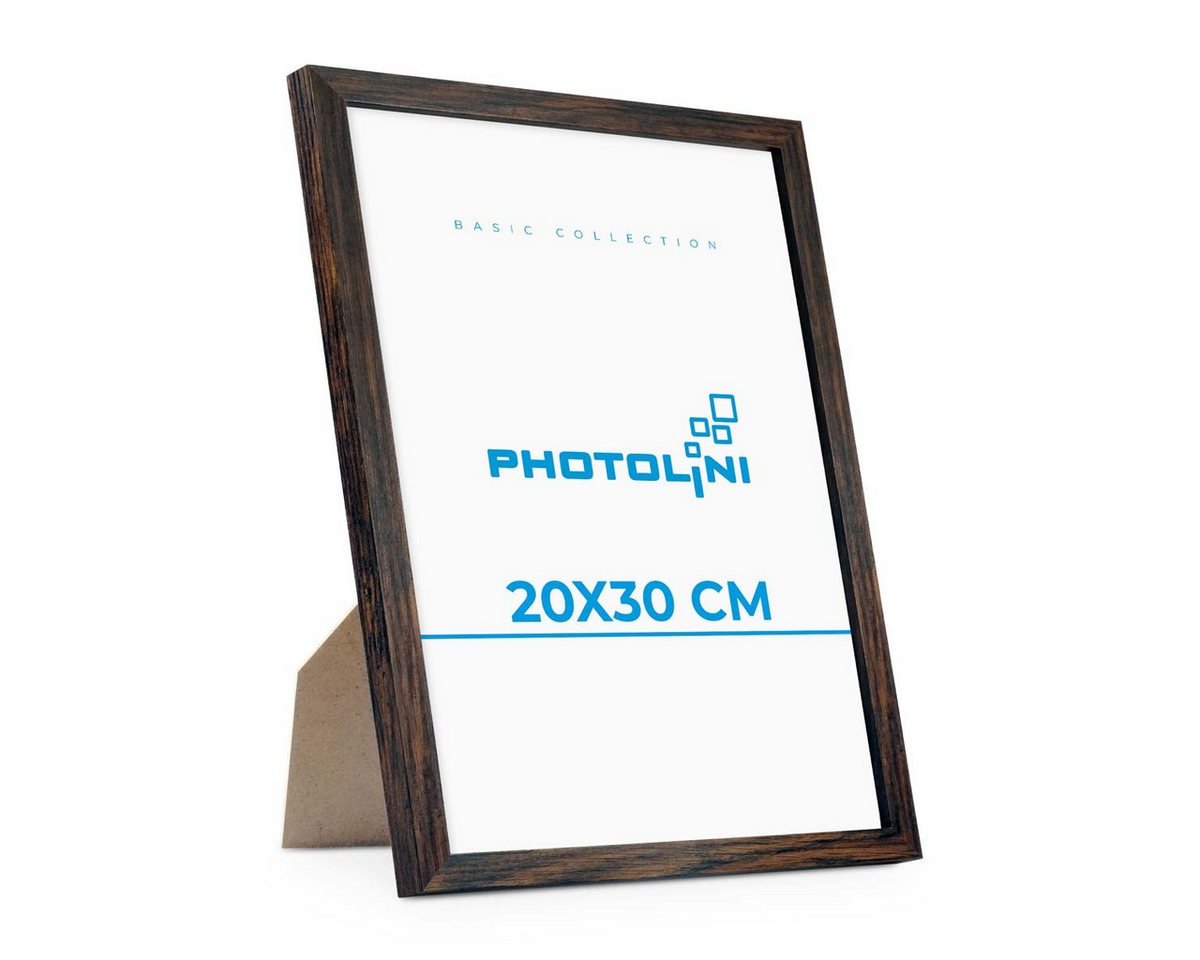 PHOTOLINI Bilderrahmen Bilderrahmen 20x30 Poster-Rahmen, zum Aufhängen & Aufstellen, (1 Rahmen), bruchsicheres Acrylglas, für Fotos & Poster von PHOTOLINI